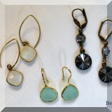 J09. Costume earrings.